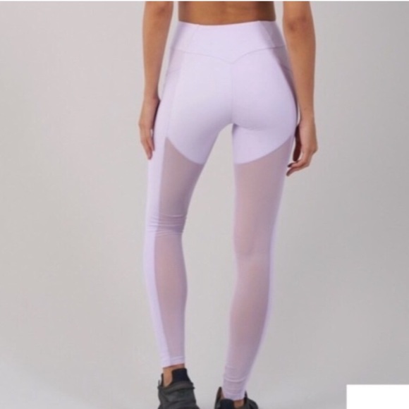 Gymshark Simply mesh Leggings S Lilac - Picture 3 of 6